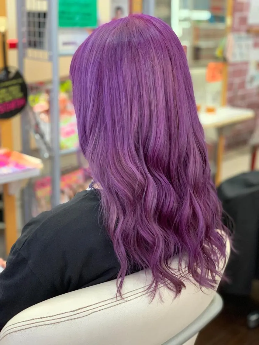 ロング カラー ヘアカラー たけい ゆうきのヘアスタイル