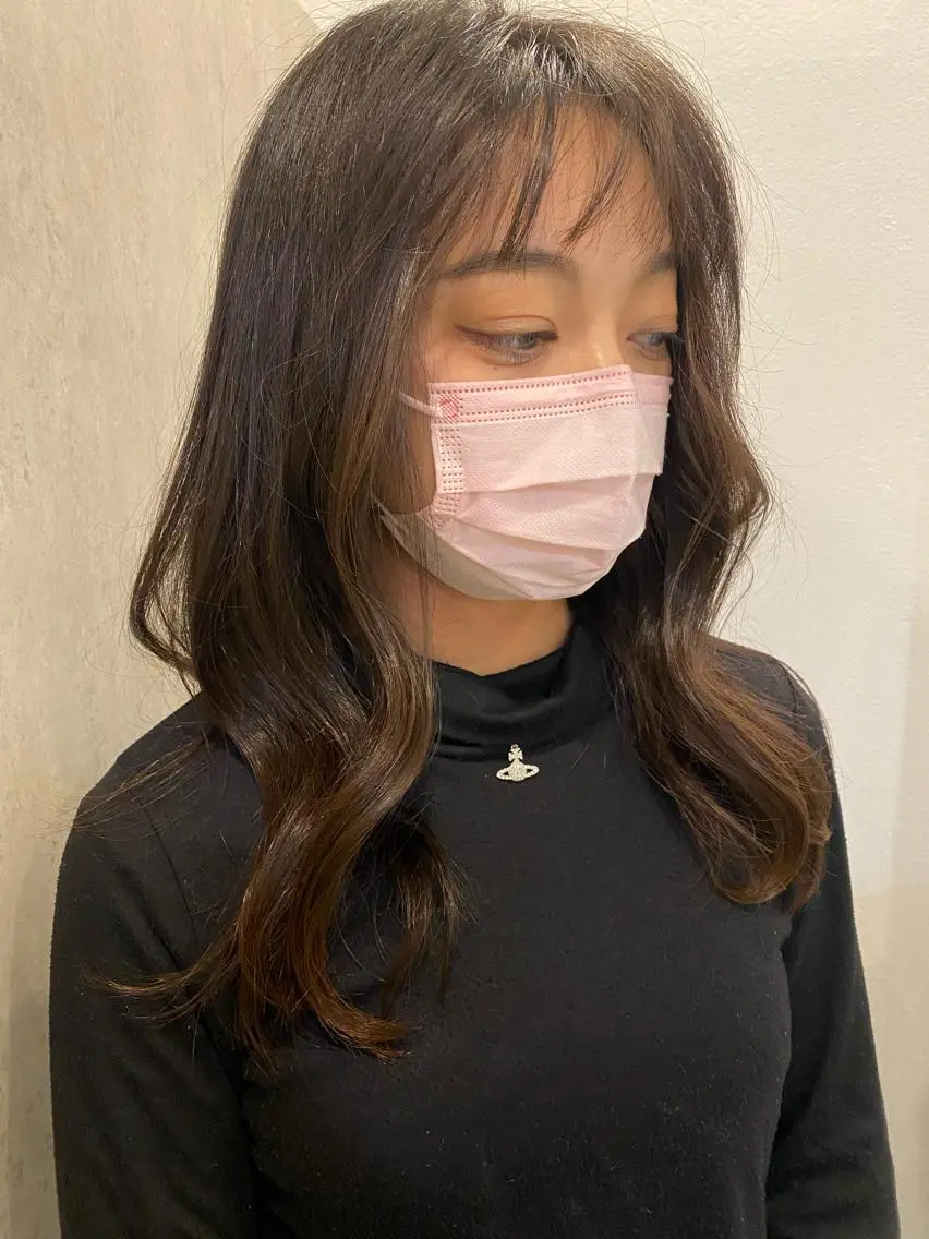 ロング カラー アッシュ アッシュグレー アッシュグレージュ グレージュ ノンダメージ 🥑mikubanのヘアスタイル