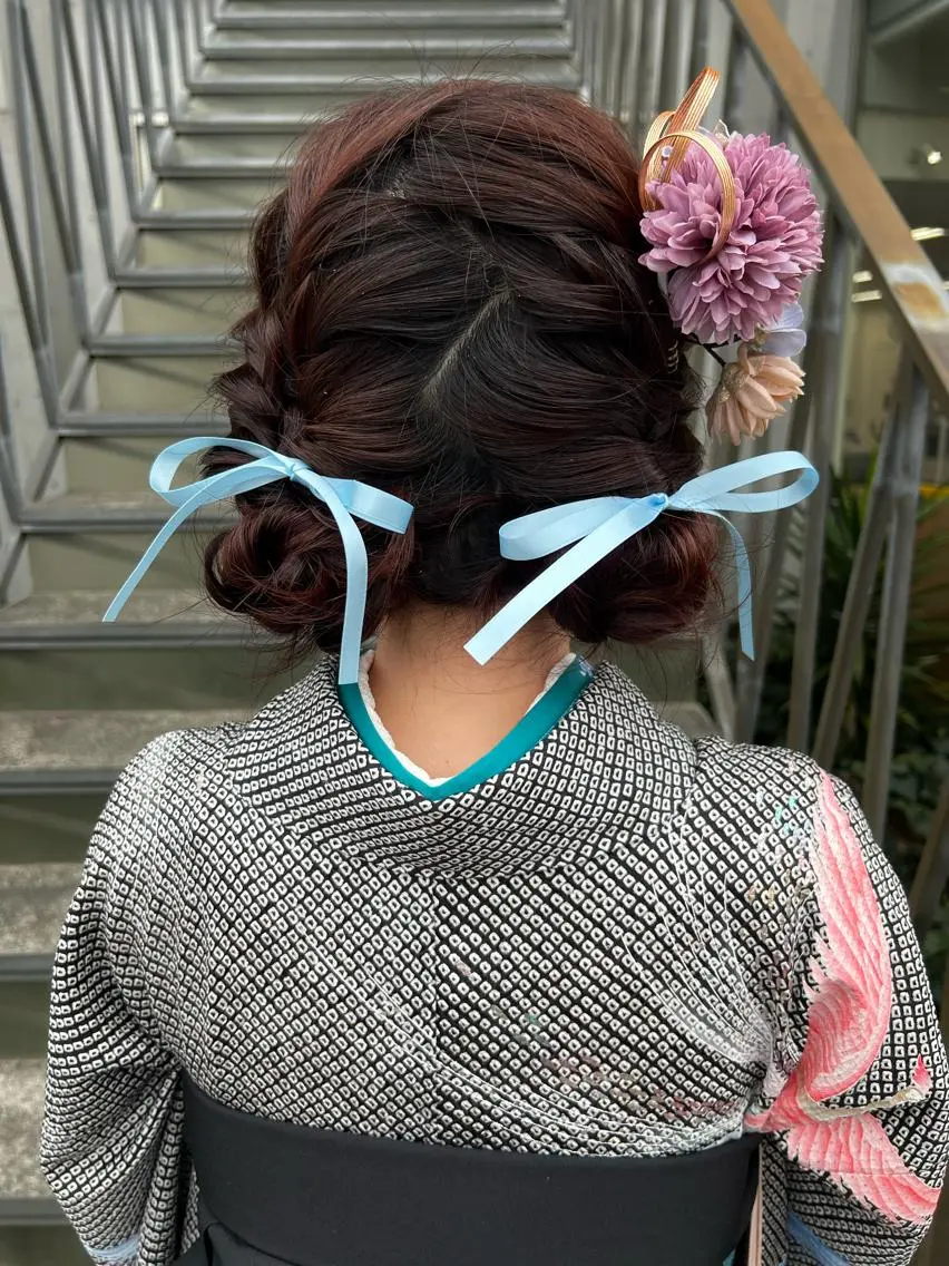 ヘアセット ながやま まいのヘアスタイル