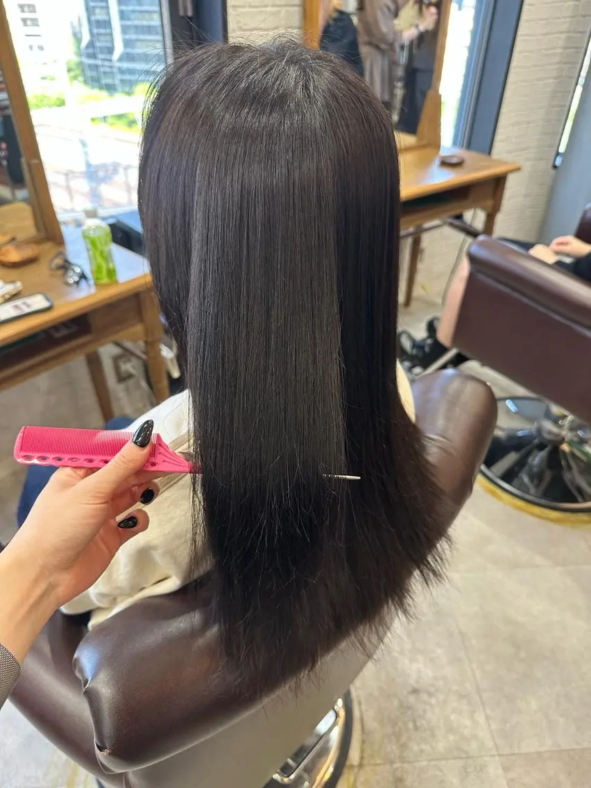 ロング 縮毛矯正 カット 縮毛矯正 トリートメント FUJII MARINのヘアスタイル