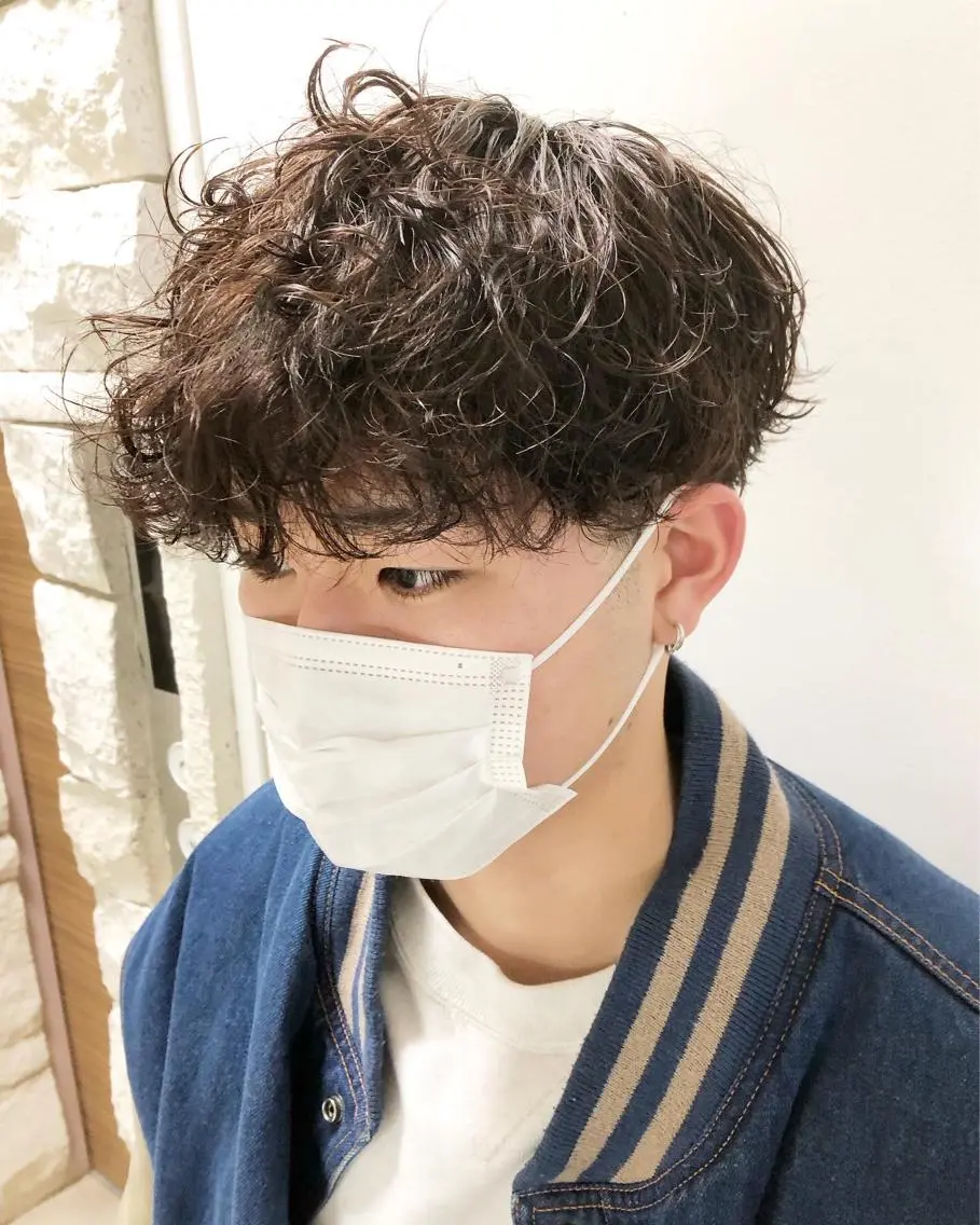 パーマ ヘアアレンジ メンズ マッシュ メンズパーマ 波巻きパーマ カット パーマ トリートメント ヘアセット メンズ特化✂️栗原 侑也のヘアスタイル