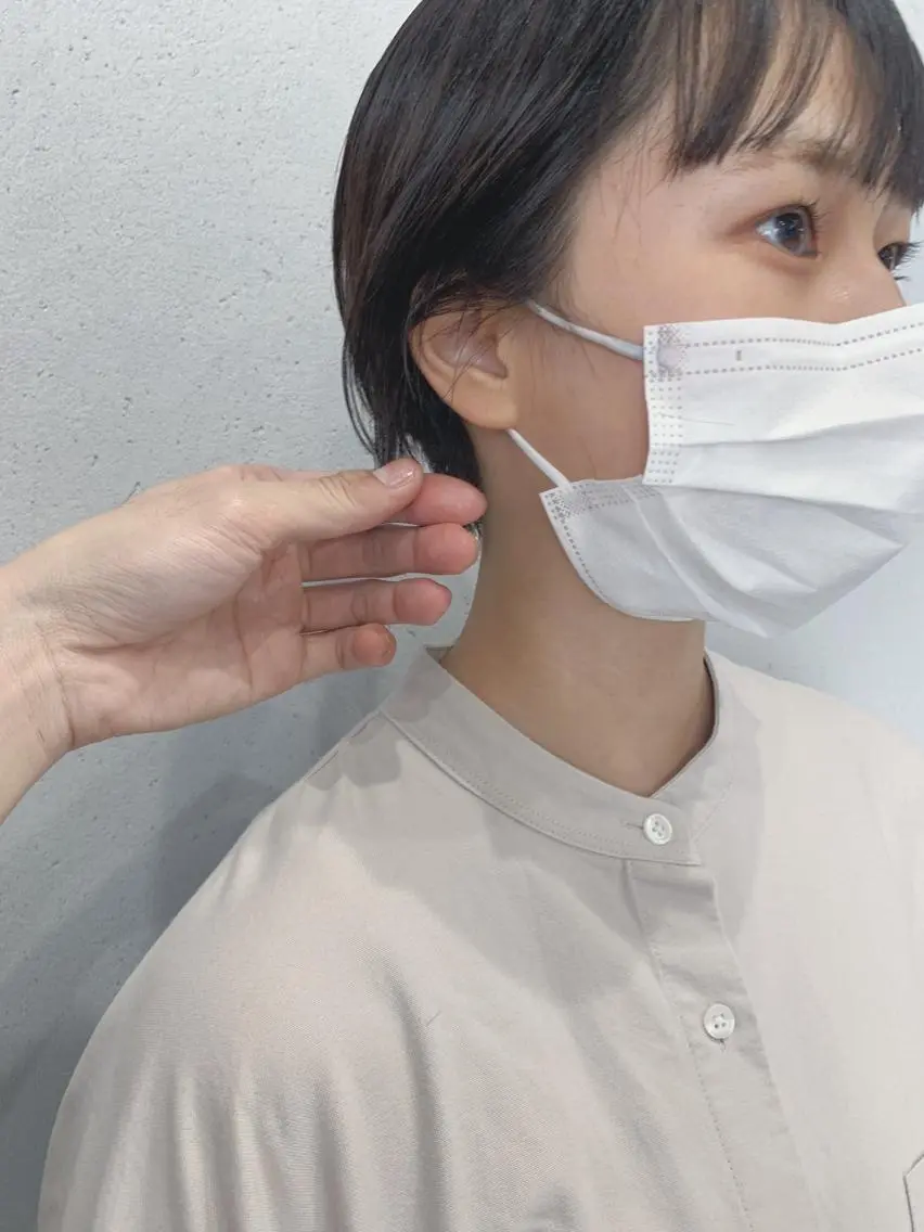 ショート カラー ボブパーマコテ巻き風 パーマNo1深江秀平のヘアスタイル