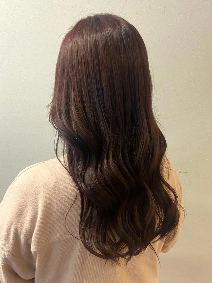 ロング カラー ブラウンカラー ラベンダーカラー パープルカラー natsumi / N°ariaのヘアスタイル