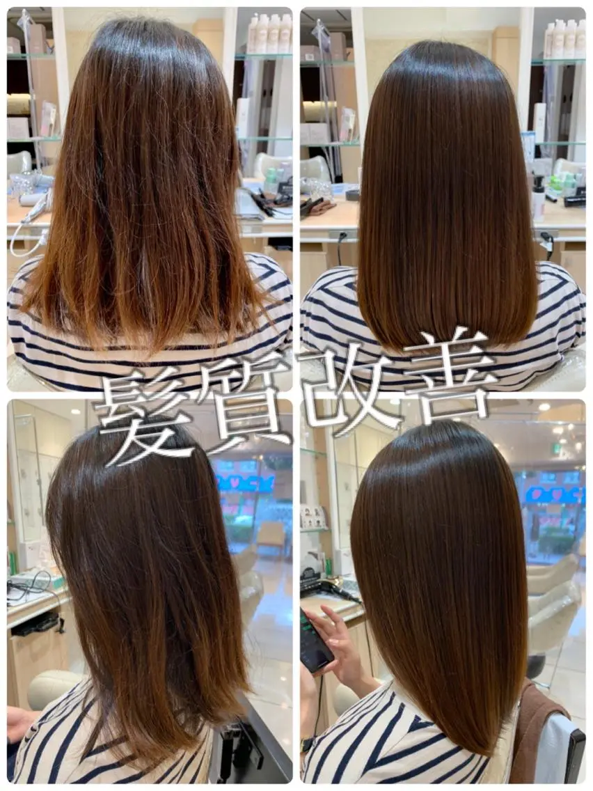 ロング 縮毛矯正、髪質改善／ 松田 龍之介のヘアスタイル