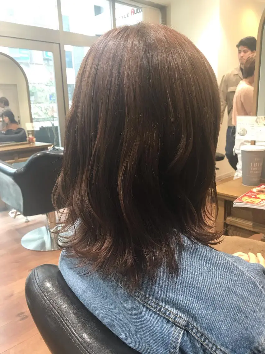 ミディアム カラー カット アザマ　ヤスカツ _rosso 川口のヘアスタイル