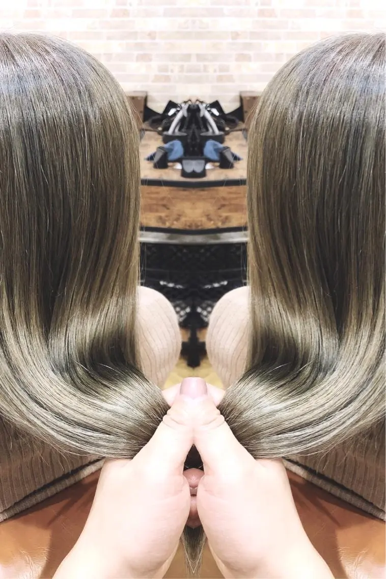 セミロング カット 縮毛矯正 大山 亮　　【髪質改善】のヘアスタイル