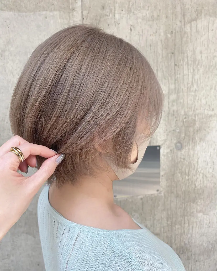 ショート ヘアカラー 🌼透明感カラー ✳︎eri🌼のヘアスタイル