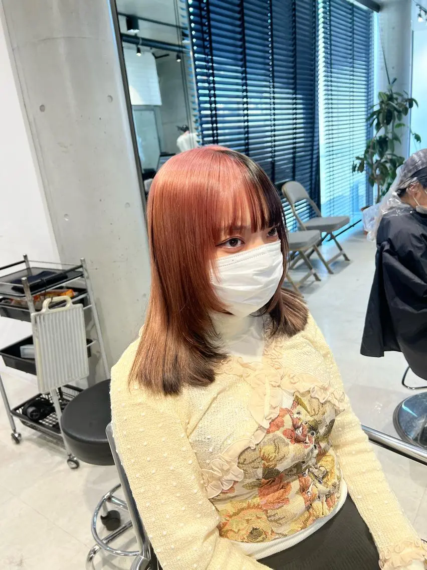 ロング カラー カット ヘアカラー トリートメント 赤みゼロ/透明感 カラー🌿KANTAのヘアスタイル