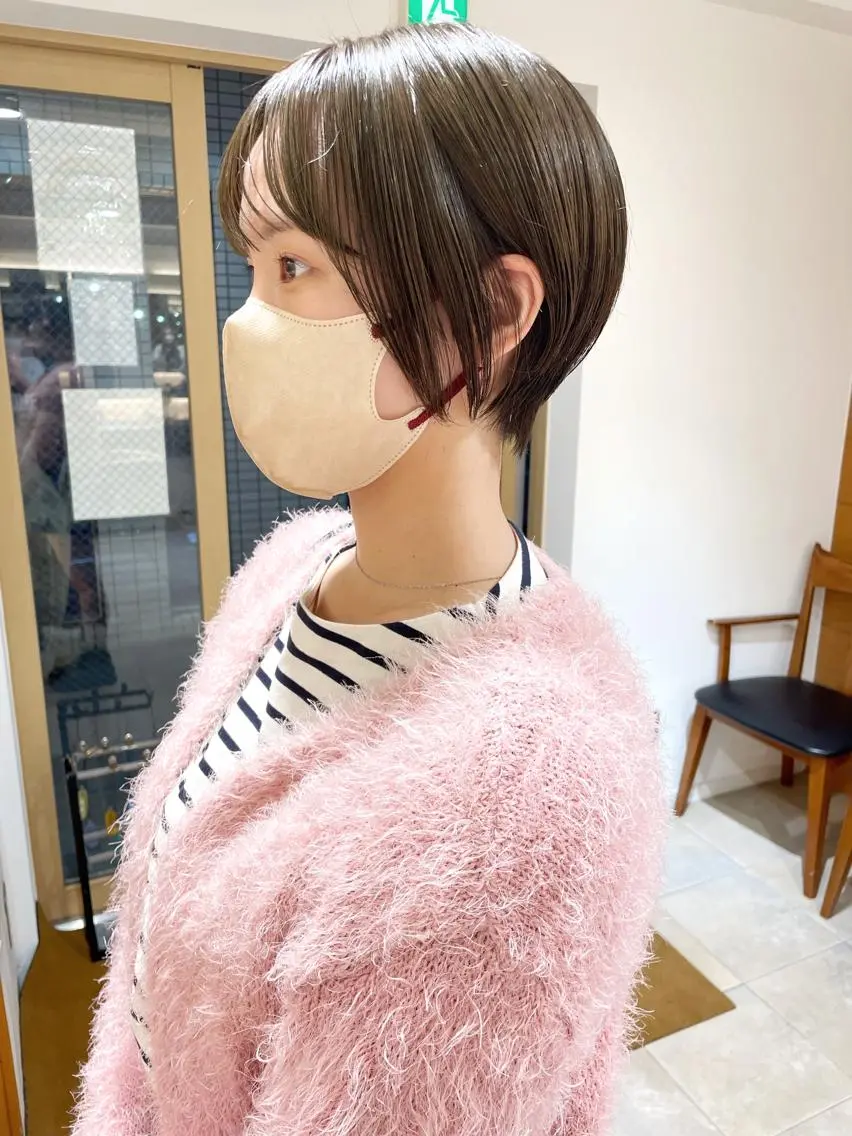 ショート カラー カット ヘアカラー トリートメント 齋藤 咲のヘアスタイル