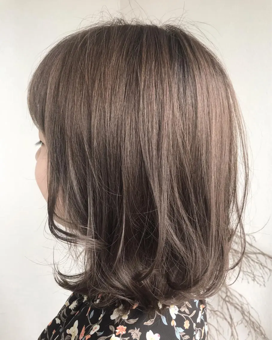 ミディアム 大嶋 宏隆のヘアスタイル