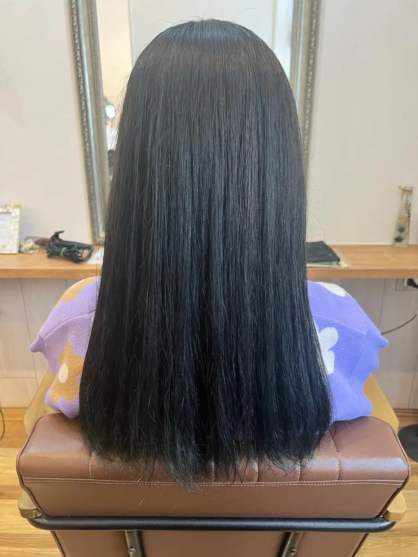 ロング カラー 黒髪 インナーカラー 🐰ハイトーンカラー 畠山 渡🐰のヘアスタイル