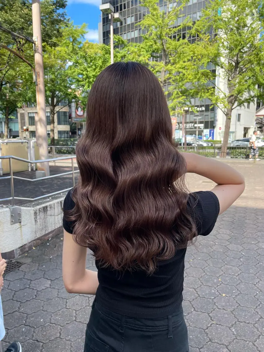 ロング 透明感カラー🇰🇷 レイヤー✨桑原　研太のヘアスタイル