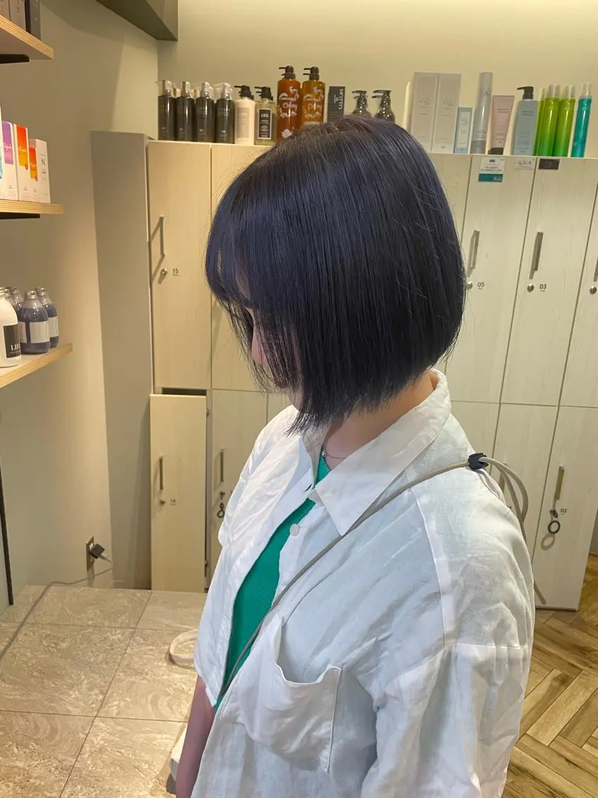 ショート カラー ブルーカラー ブルーラベンダー ラベンダーカラー 浦野 剛志のヘアスタイル
