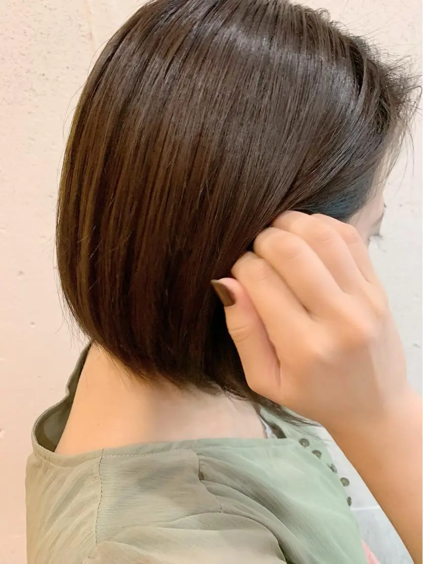 ショート カラー グレージュ オリーブグレージュ オリーブグレー カット ヘアカラー 💛丁寧さNo.🥇 🧸片山智裕💛のヘアスタイル