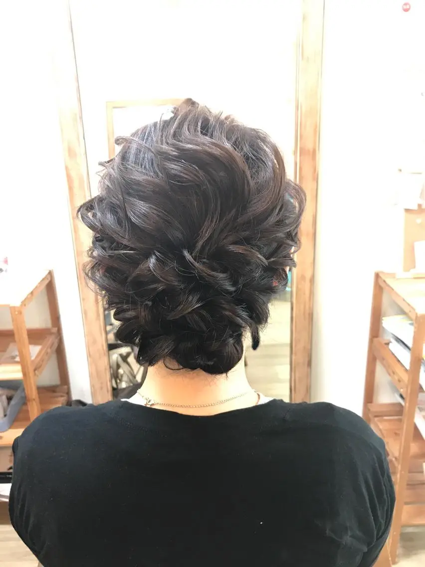 ミディアム ヘアアレンジ 早朝✨ヘアセット 着付け/清水玲歌のヘアスタイル