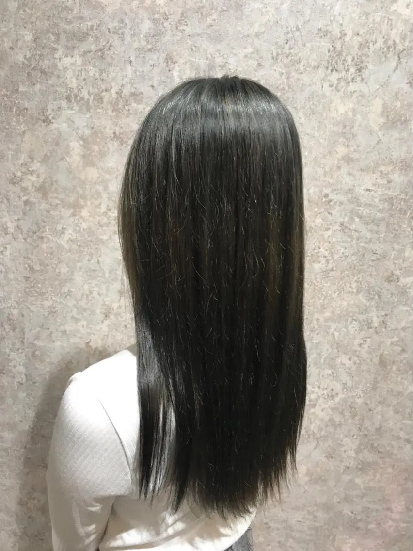 セミロング カラー ブルーカラー ブルージュ 🫟Blanco🫟 Color&Careのヘアスタイル