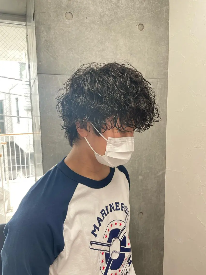 パーマ メンズ メンズモテパーマ💙 fuwaのヘアスタイル