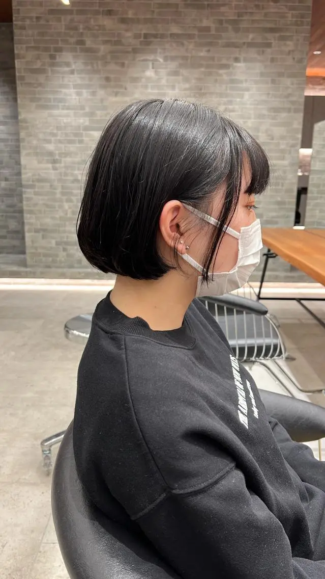 ショート ボブ カット ヘアカラー トリートメント 清田 健太朗のヘアスタイル