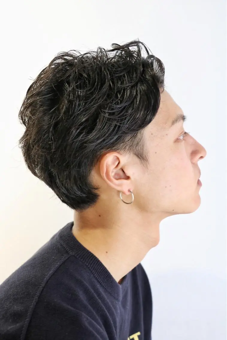 ショート パーマ メンズ 🟦髪質改善6年 💊YAMAMOTOのヘアスタイル