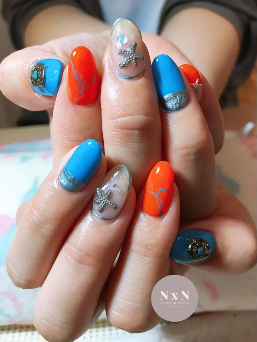ネイル ジェルネイル ぷっくりネイル nail salon N×Nのネイルデザイン