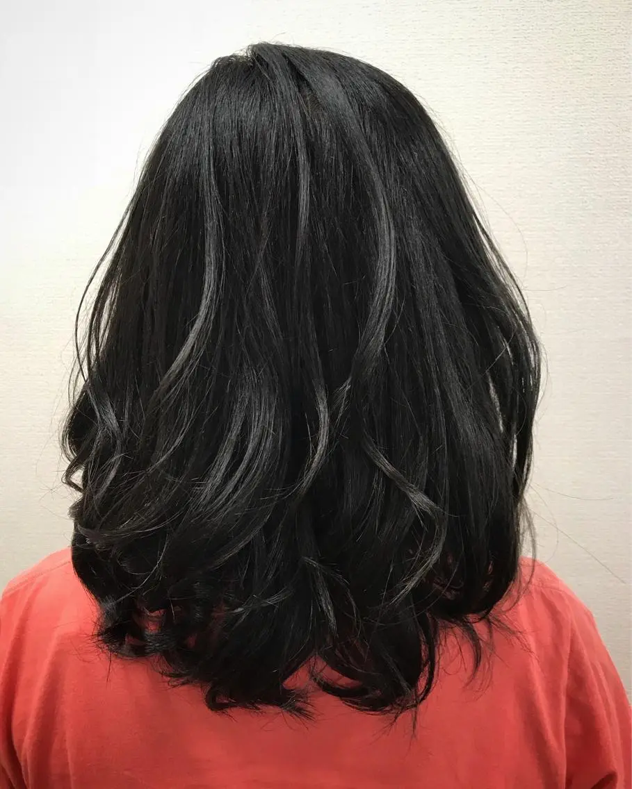 セミロング カラー カット ヘアカラー トリートメント 吉森 満俊のヘアスタイル