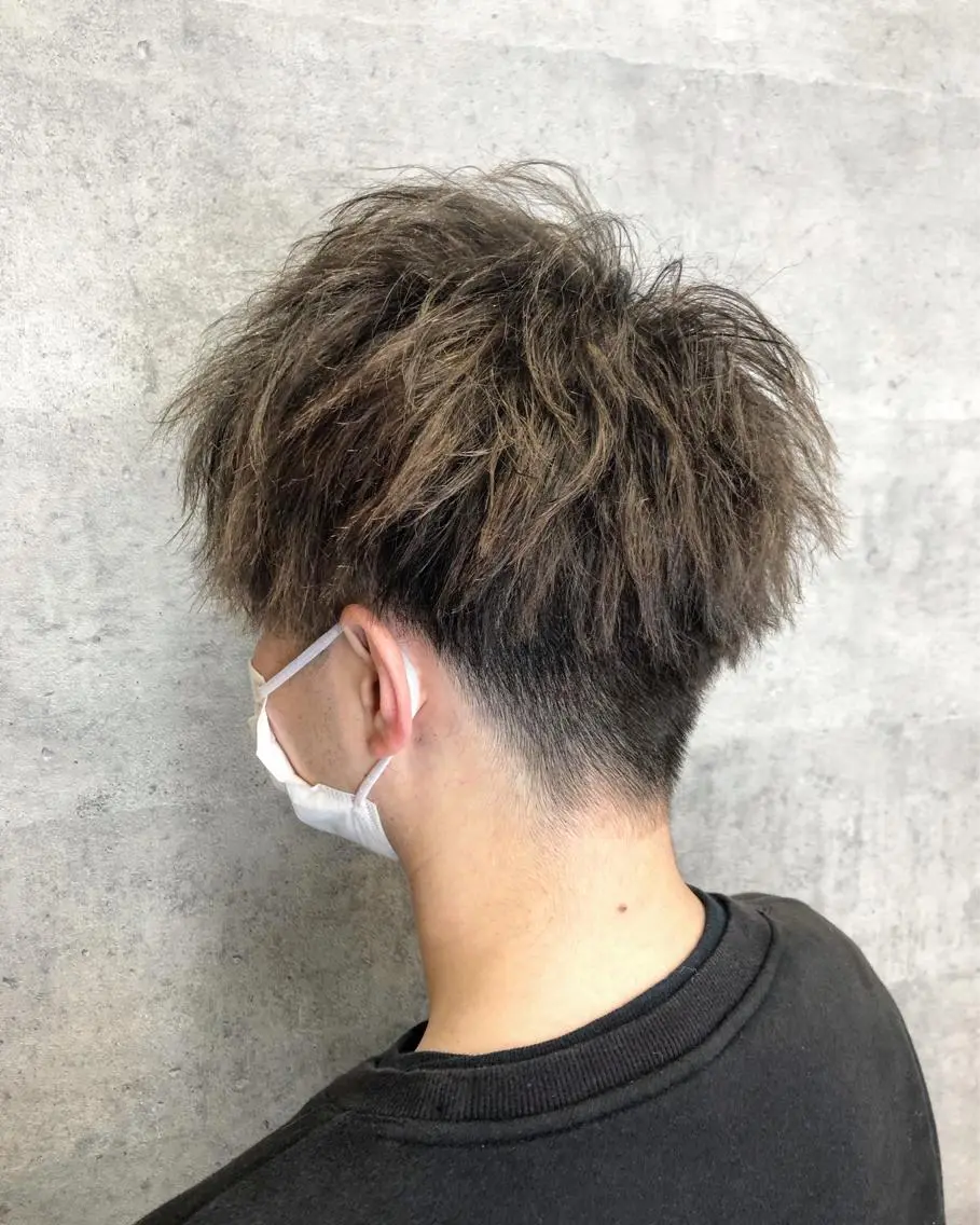 ショート パーマ メンズ 内藤 繁のヘアスタイル