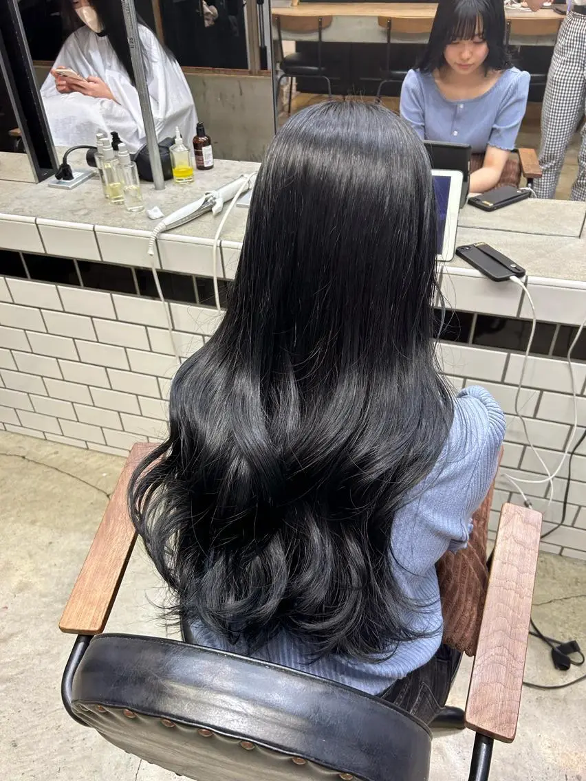 ロング カラー 🌷ラベンダーピンク 顔まわり🌷ねいろのヘアスタイル