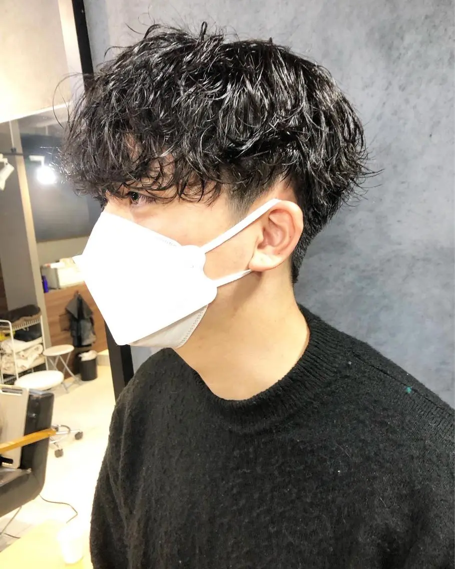 パーマ ヘアアレンジ メンズ カット パーマ トリートメント ヘアセット メンズ特化✂️栗原 侑也のヘアスタイル