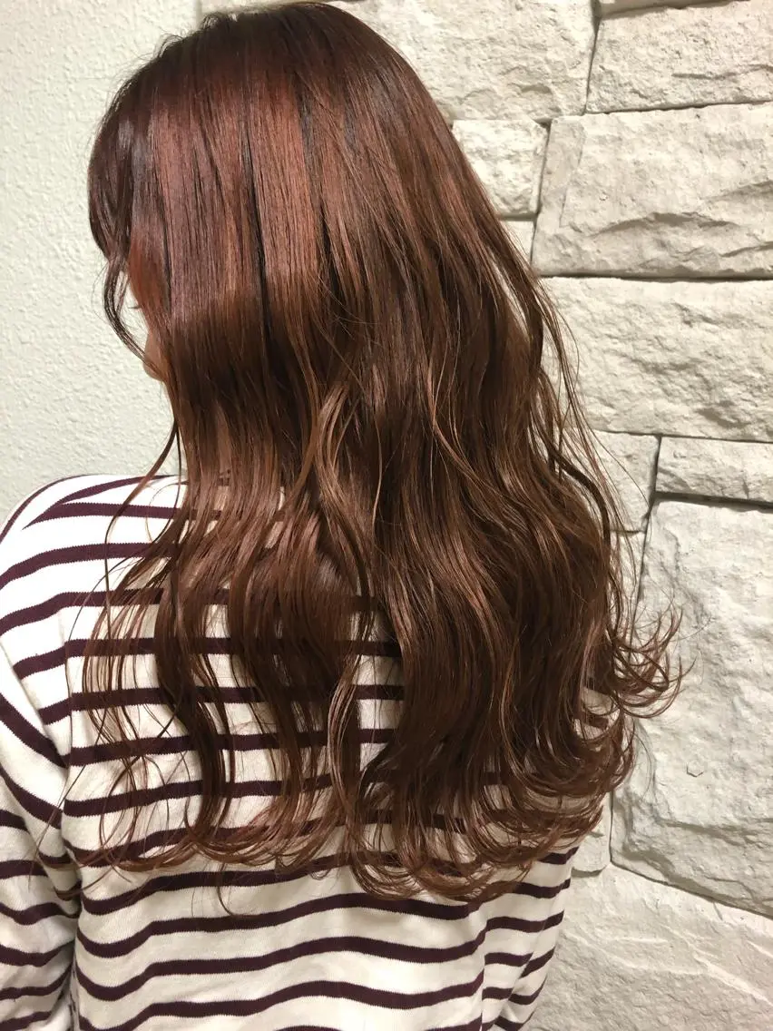 ロング カラー ヘアアレンジ メンズ キッズ ネイル マツエク・マツパ 透明感カラー🤎 ゆりのヘアスタイル