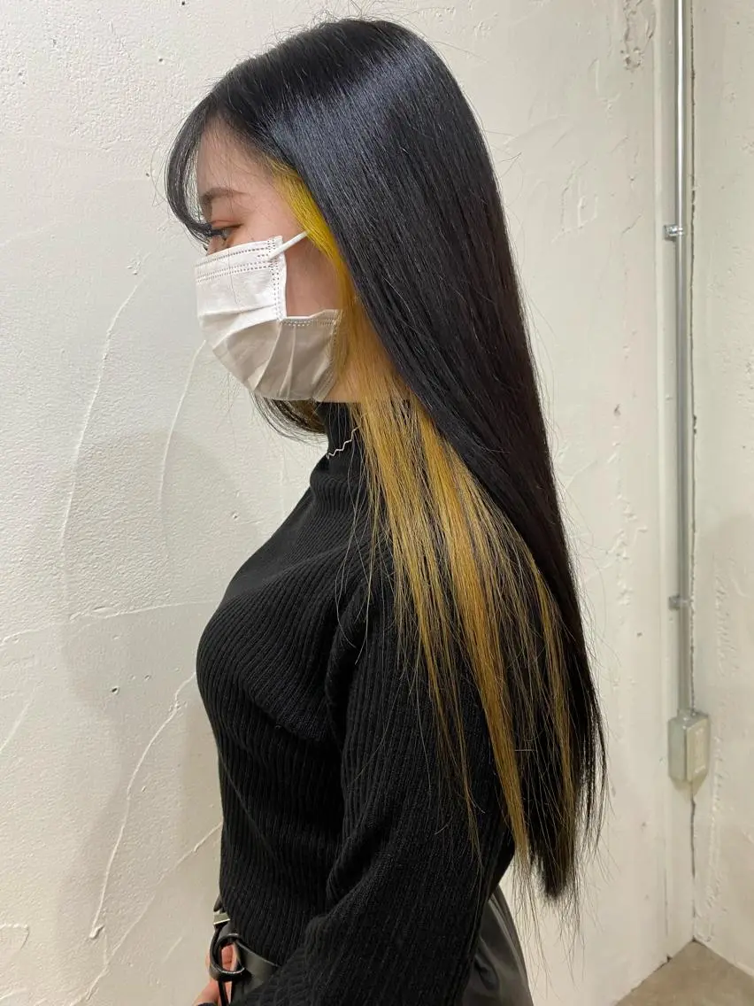 ロング カラー ブリーチ イヤリングカラー インナーカラー ヘアカラー ミニモお気に入り数 No.1宍戸雄弥のヘアスタイル