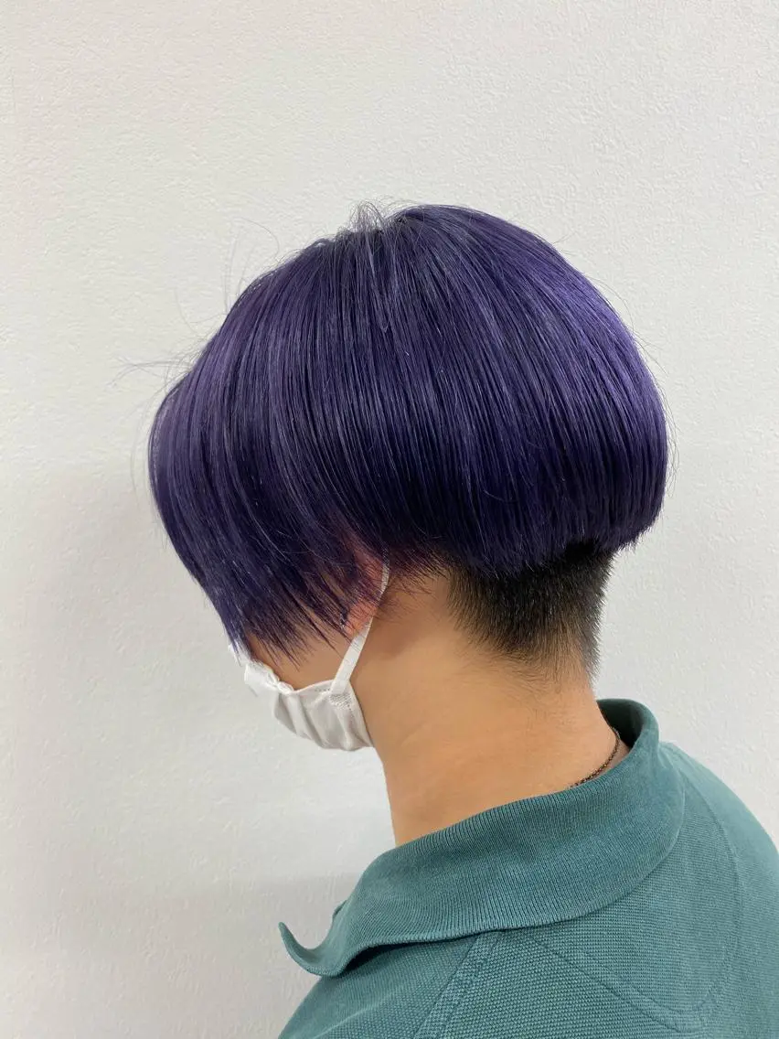 カラー メンズ 長妻莉央/縮毛矯正 髪質改善カラーのヘアスタイル