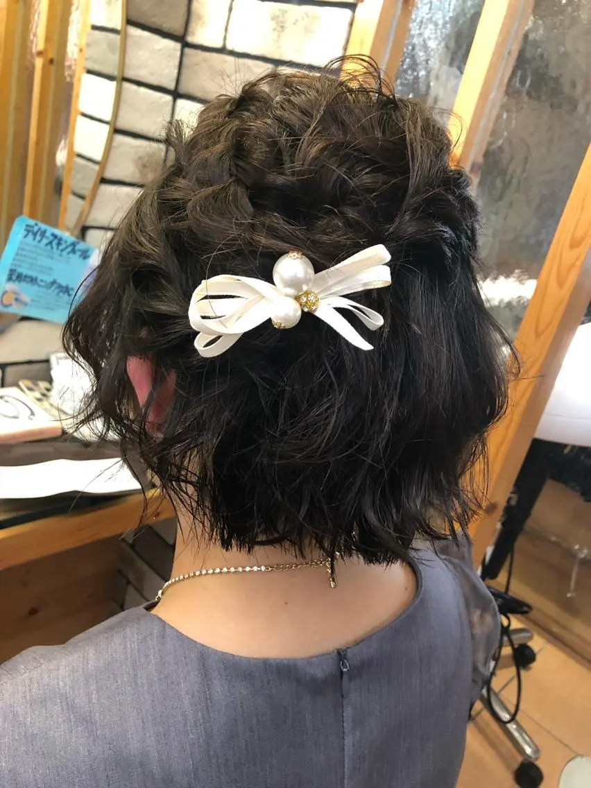 ショート ヘアアレンジ 🎀ヘアセット/艶髪 /はやしほのか🎀のヘアスタイル