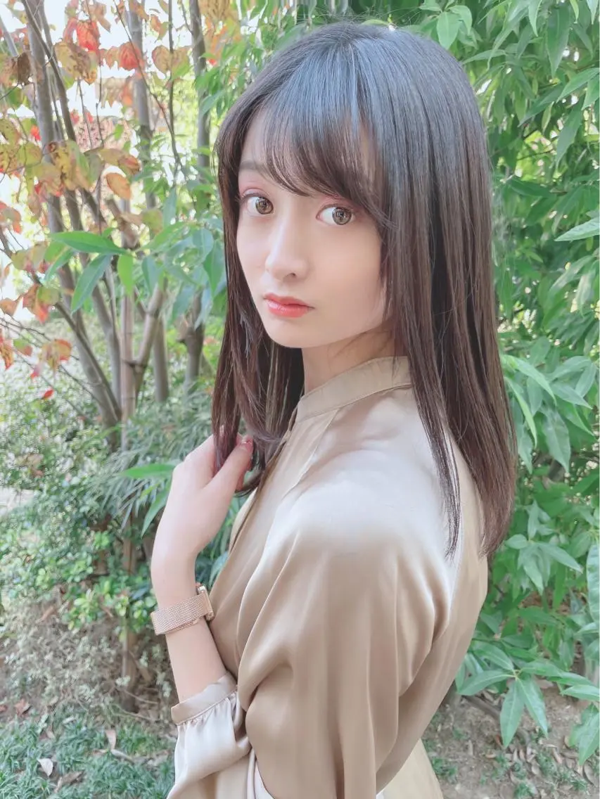 セミロング カラー パーマ ヘアアレンジ 【公式】amble luxe池袋東口🩷のヘアスタイル