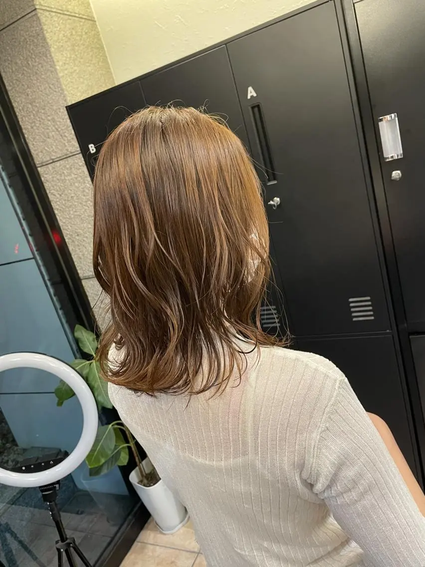 ミディアム olino 【オリノ】西田辺のヘアスタイル