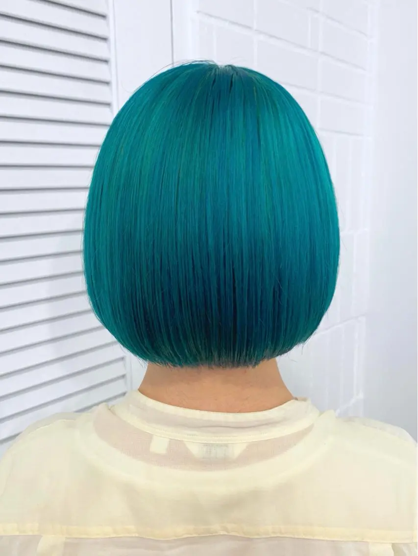 ロング カラー ヘアアレンジ ブルーカラー ヘアカラー 🍒暖色✖️レイヤー ／Haruna🍒のヘアスタイル