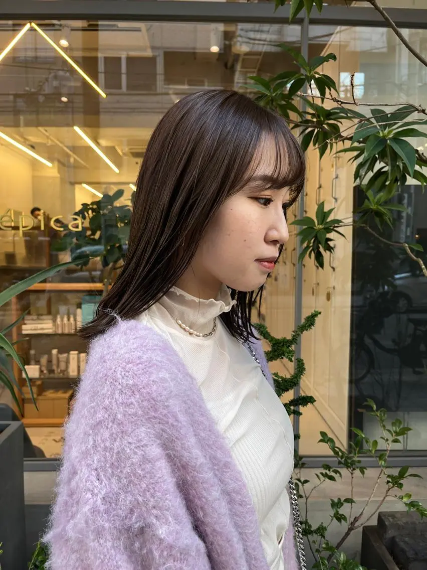 ミディアム 韓国好き🇰🇷 美容師MIKUのヘアスタイル