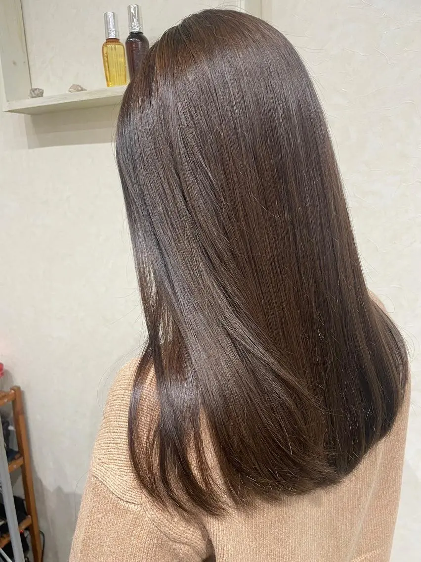 ミディアム カラー ショートボブ ボブ くびれヘア 顔周りカット N゜jillva ナンバージルバのヘアスタイル