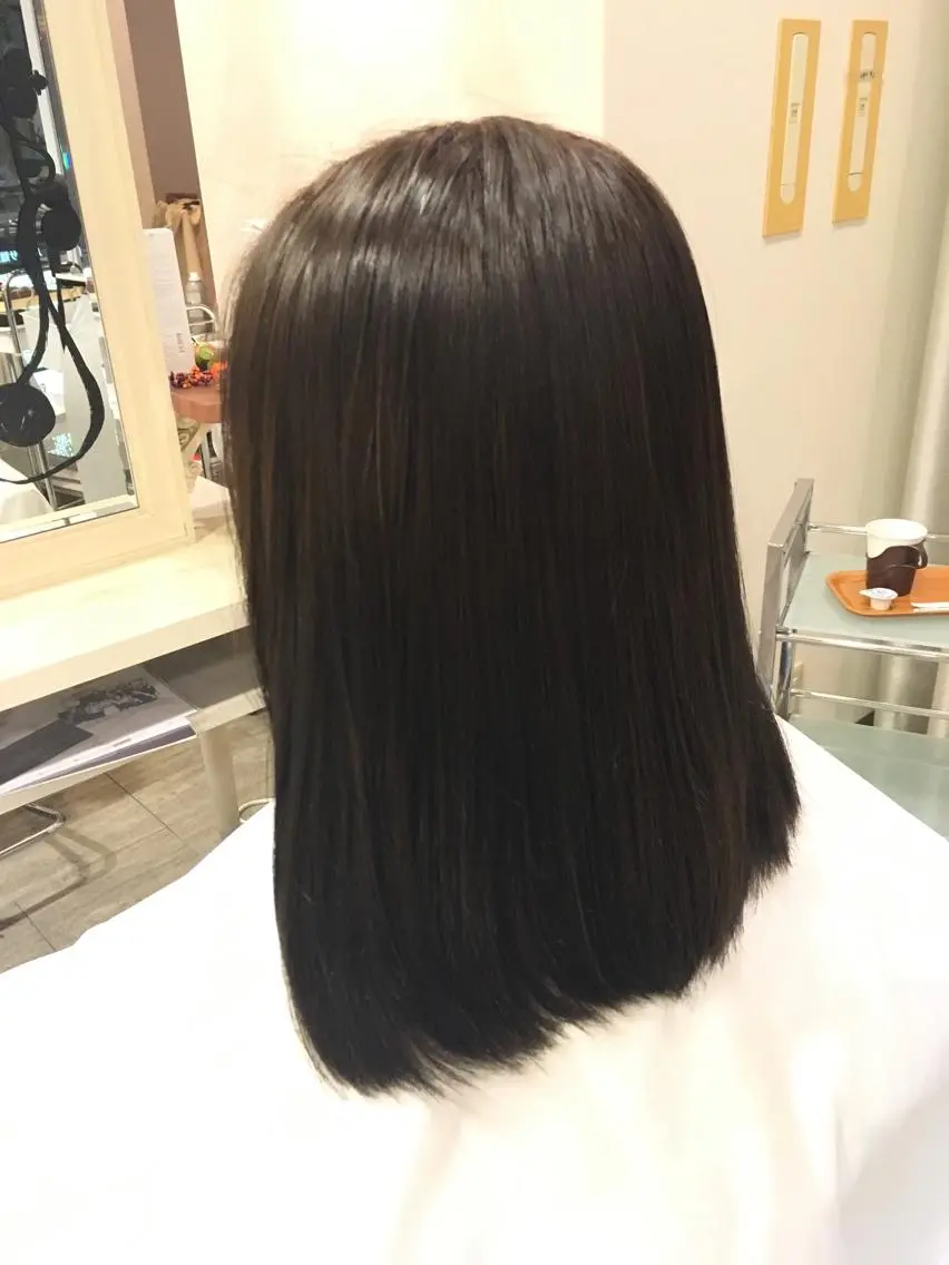 ミディアム ヘアカラー トリートメント 正木 彩音のヘアスタイル