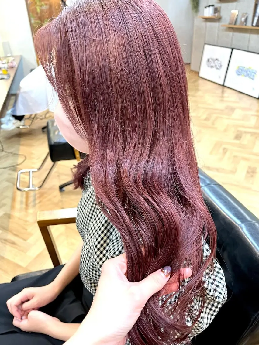ロング カラー ena/ブリーチなし 透明感・レイヤー🎀のヘアスタイル