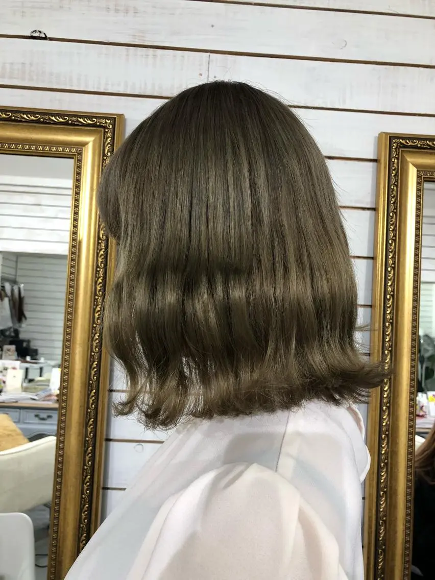 ミディアム カラー ヘアアレンジ グレージュ ヘアカラー 🦋美髪/エクステ 🦋アベイクミのヘアスタイル