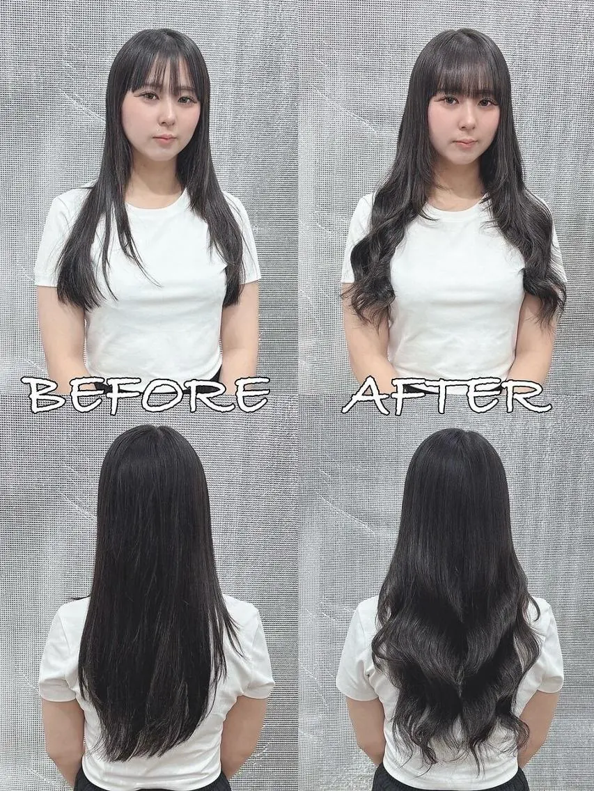 ロング カラー ヘアアレンジ シールエクステ バレイヤージュ ブリーチ ケアブリーチ ダブルカラー MISA ミサのヘアスタイル