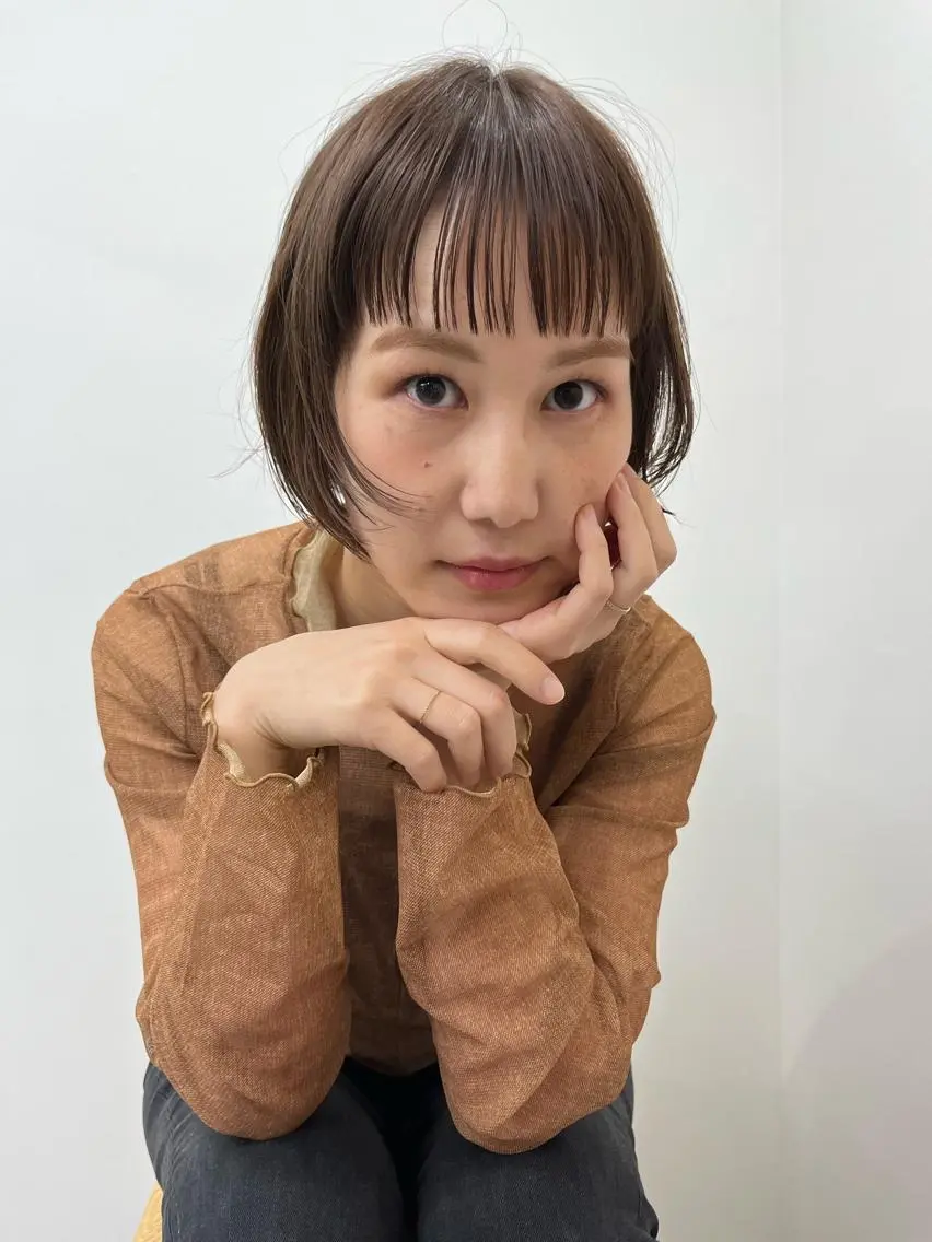 カラー ベージュカラー ブリーチ 透明感カラー ブリーチなしカラー 平尾✨ヘアセット/顔 周り💐Tommyのヘアスタイル