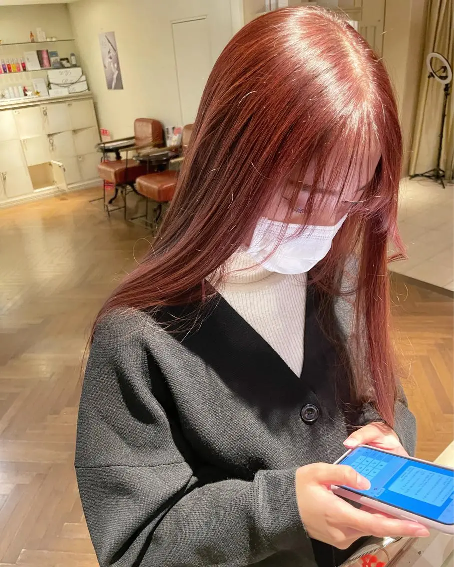 ロング カラー ボブ/パーマ 古家 佑真のヘアスタイル