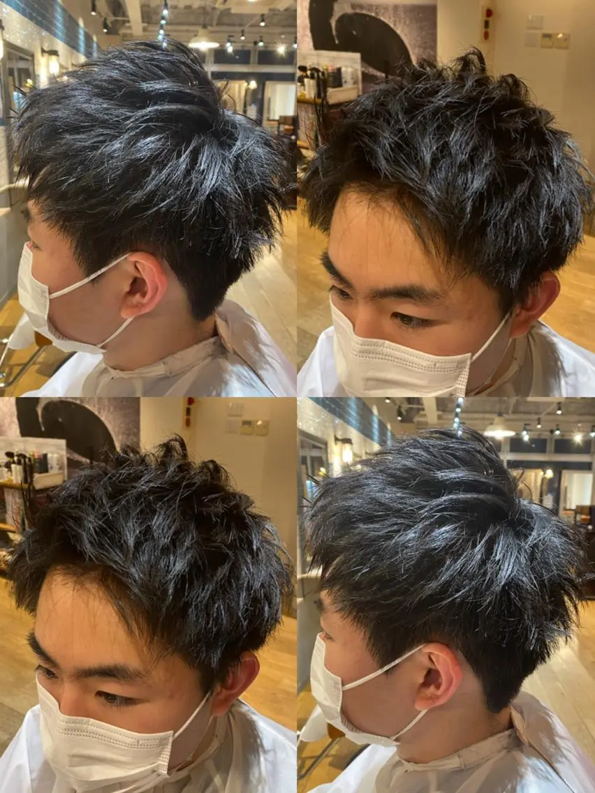 ショート メンズ 🔥メンズパーマ 特化 渡辺一翔のヘアスタイル