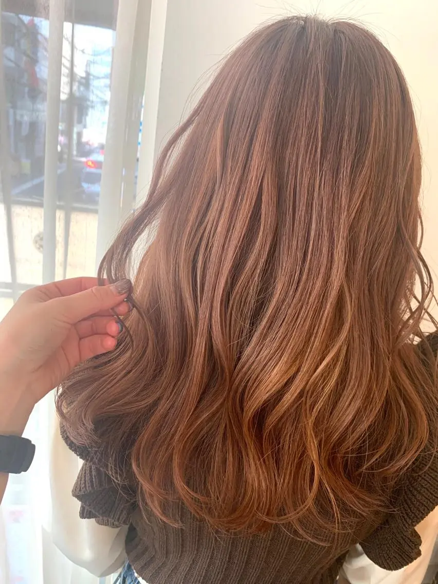 カラー ブラウンカラー ダブルカラー ヘアカラー ✨カラー支持No.1 🧸ワキ カナコ🧸のヘアスタイル