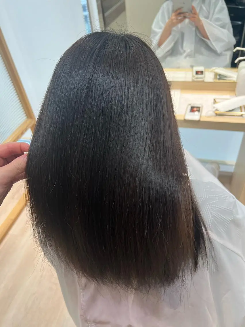 ロング カラー トリートメント 外国人対応 佐久間のヘアスタイル