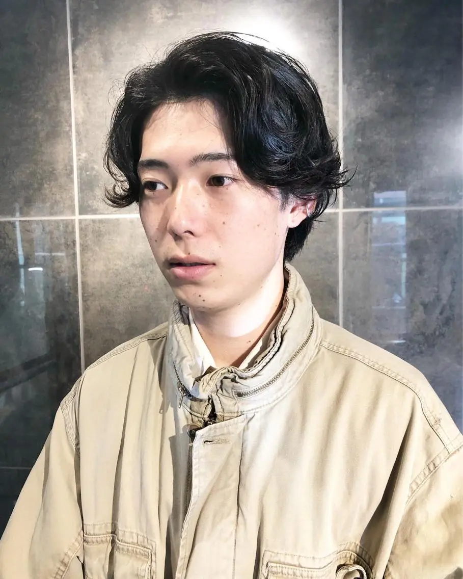パーマ ヘアアレンジ メンズ カット パーマ トリートメント ヘアセット メンズ特化✂️栗原 侑也のヘアスタイル