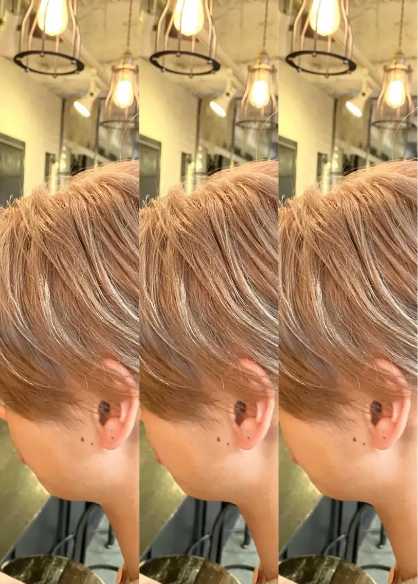 ショート カラー メンズ カット ヘアカラー ✴︎赤み除去カラー daichi✴︎のヘアスタイル