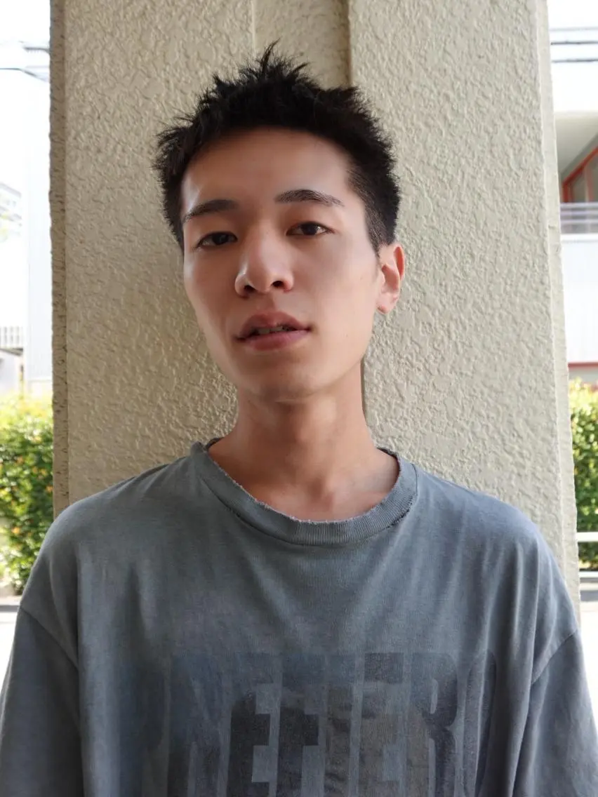 ショート メンズ メンズバレイヤージュ メンズブリーチ メンズハイライト メンズパーマ アッシュ カット ヘアカラー CEINEloq 学芸大学のヘアスタイル