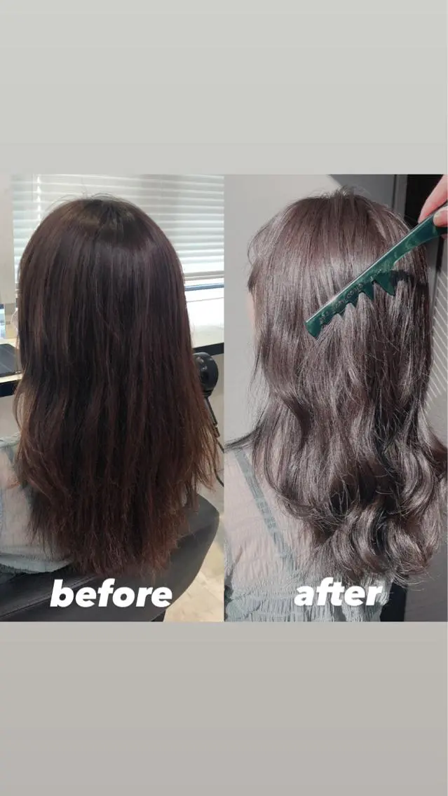 セミロング カラー パーマ ヘアアレンジ メンズ キッズ ネイル マツエク・マツパ KANAMI 🌏のヘアスタイル